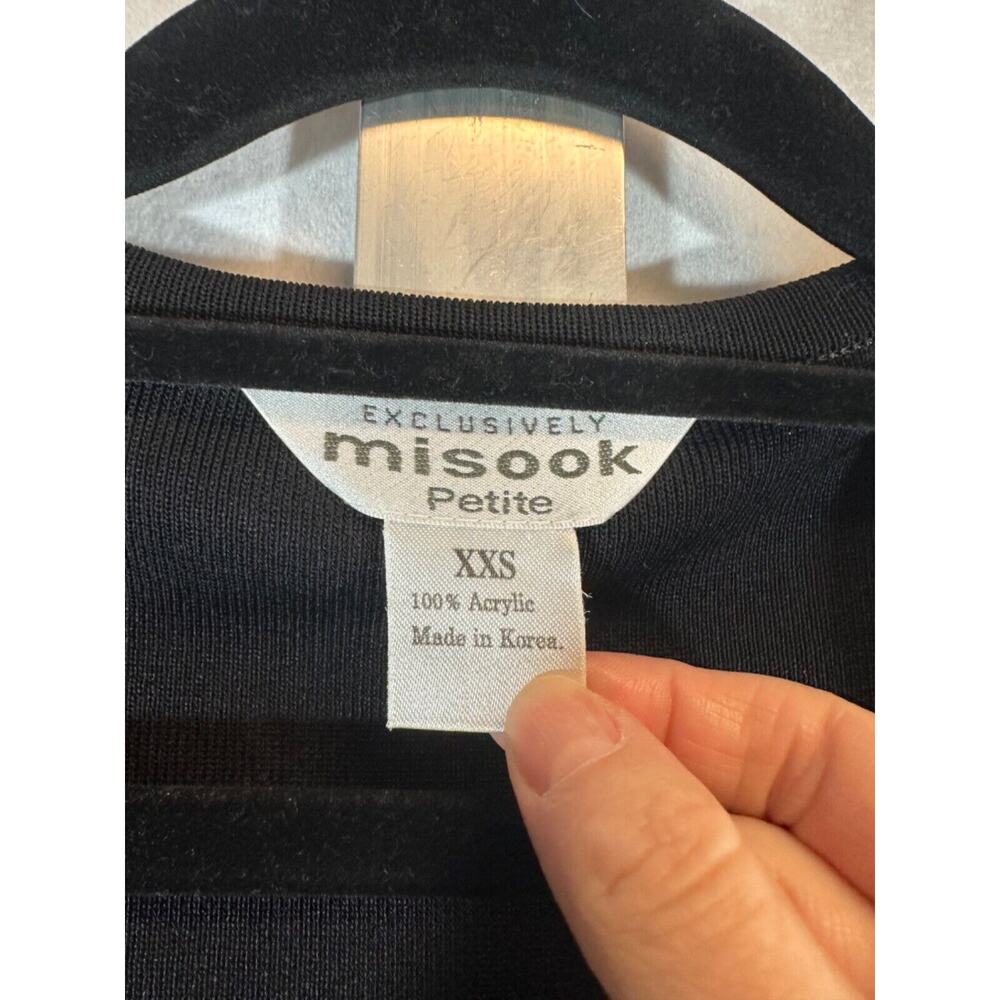 Exclusively Misook Open Front Cardigan Black Woma… - image 2